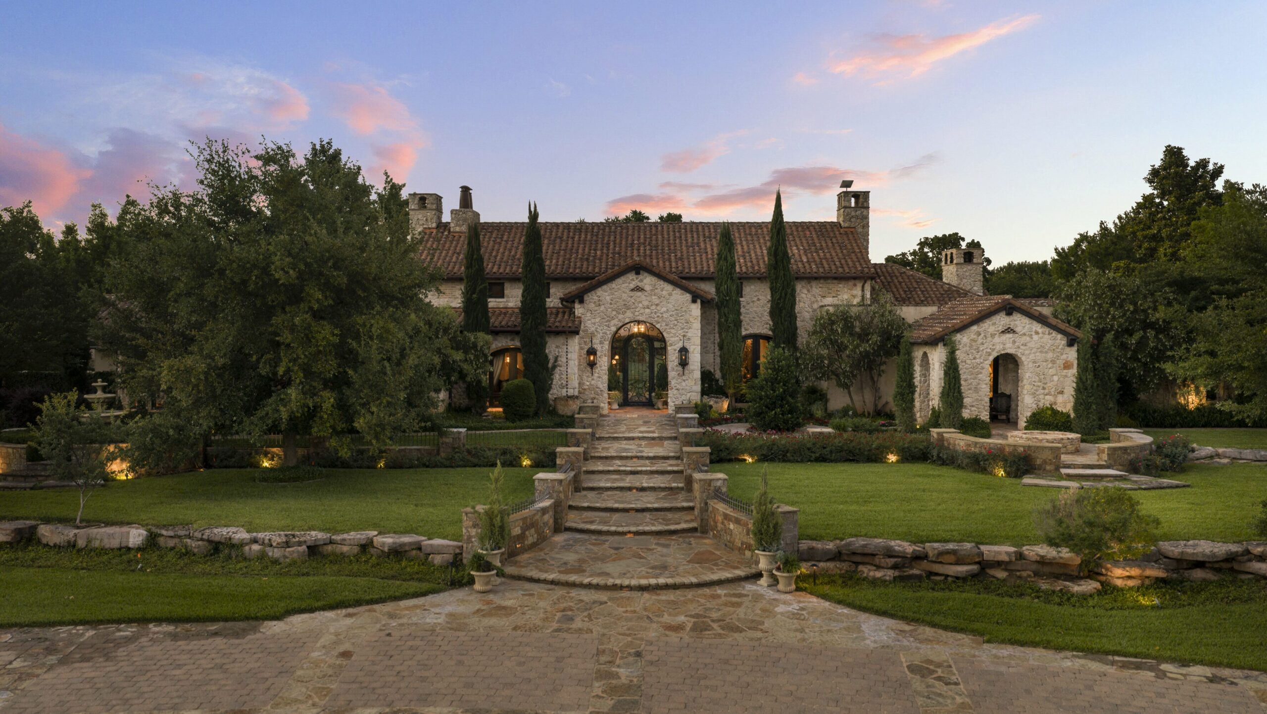 Luxury stone estate at Martin Ranch in Marble Falls, Texas